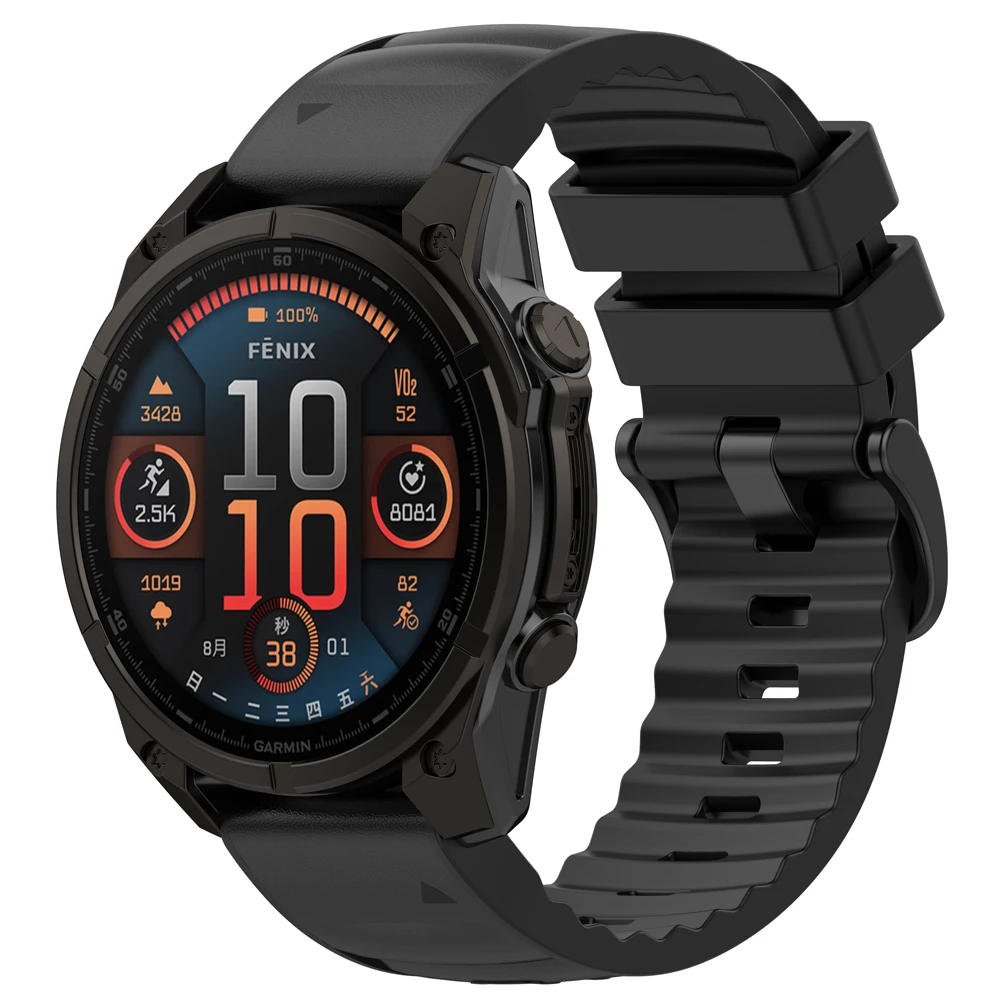 22 مللي متر 26 مللي متر الإفراج السريع الجلود + سيليكون حزام الساعات ل Garmin Fenix 5X 5 Plus 6X 6 7X 7 8 Pro/Tactix 8/Instinct 3 2X حزام الشمسية