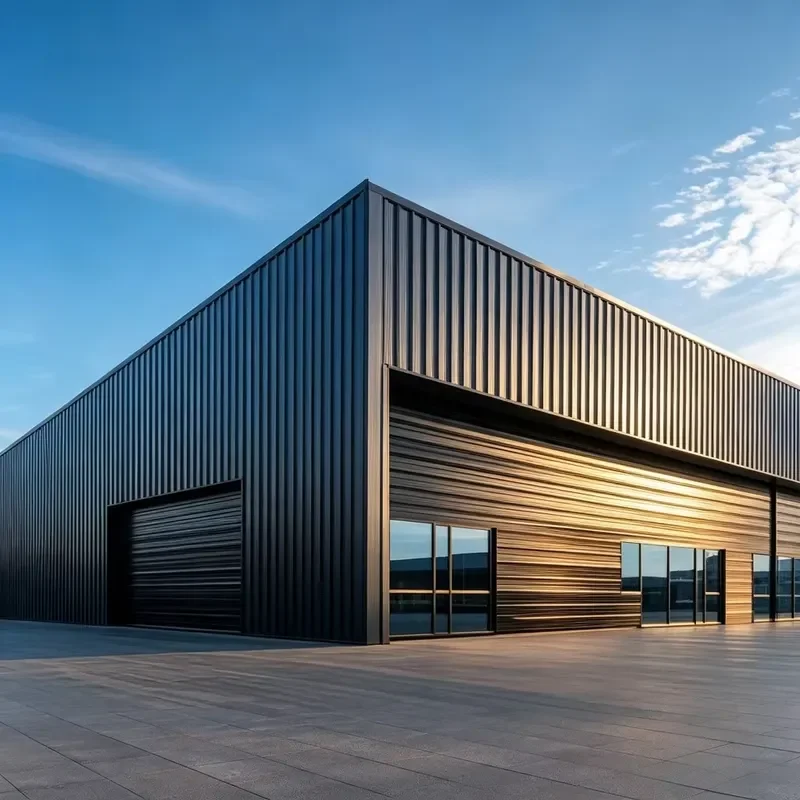Large Span Metal Building Prefabricated Steel Building Steel Frame Building for Multi Function Exhibition Hall Complex