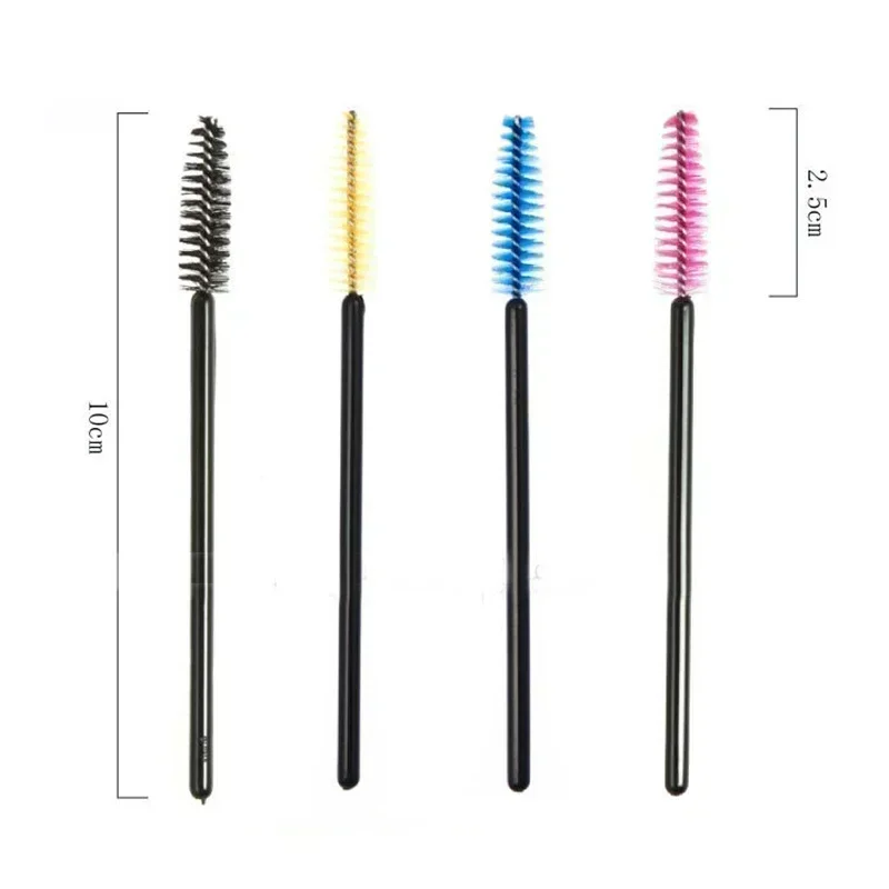 Applicateur de mascara pour les yeux, ensemble de pinceaux cosmétiques, brosse à barrage, baguette d'extension de cils, maquillage au poulet, 50/100 pièces