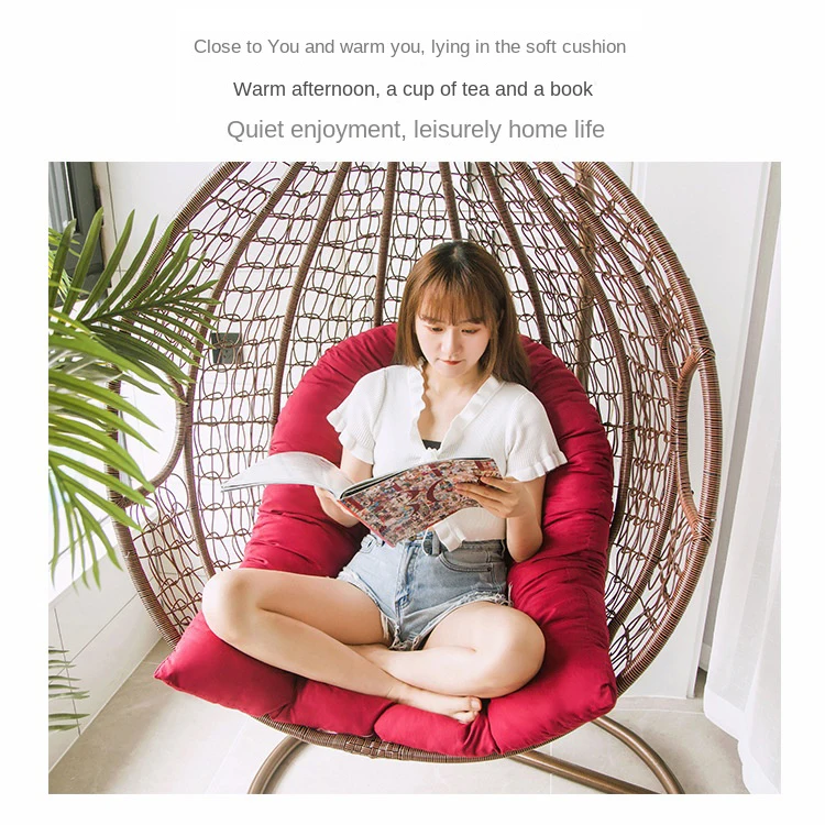 Hammock Chair Egg Cushion Garden Outdoor Swing Seat Cushion Hanging Chair Backrest Pillow Swing Cushion Hanging Mattress