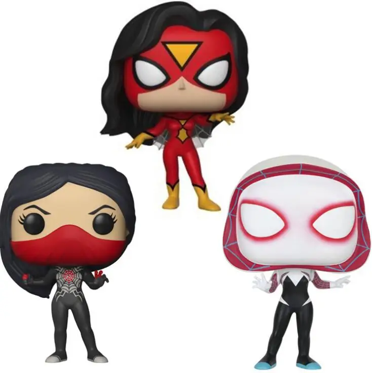 سبايدرمان امرأة جوين الحرير الشكل جمع الفينيل دمية نموذج اللعب #1