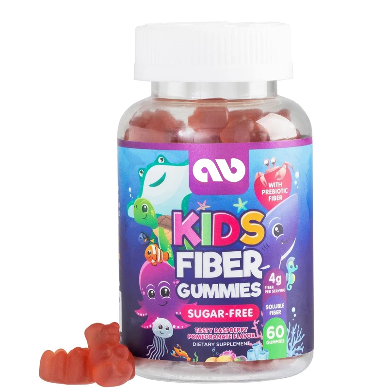 

Children's fiber gummy bear supplement - supports regularity, digestive health, and immune support - vegetarian -60 gummies