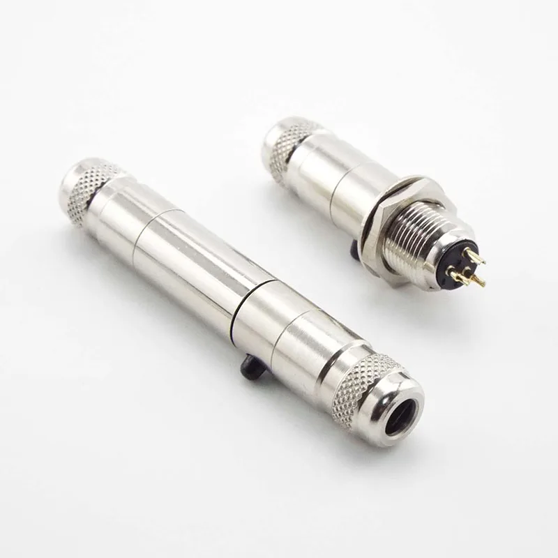 Mini XLR 3Pin Male Female Connector Panel Chassis Socket Screw Mount Small Plug XLR Microphone MIC Audio Adapter