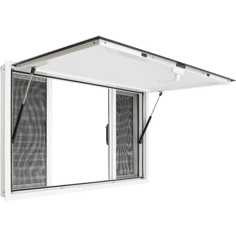 48x30 シルバーアルミニウム製フードトラック窓（BBQトレーラーおよび移動式ケータリング用）