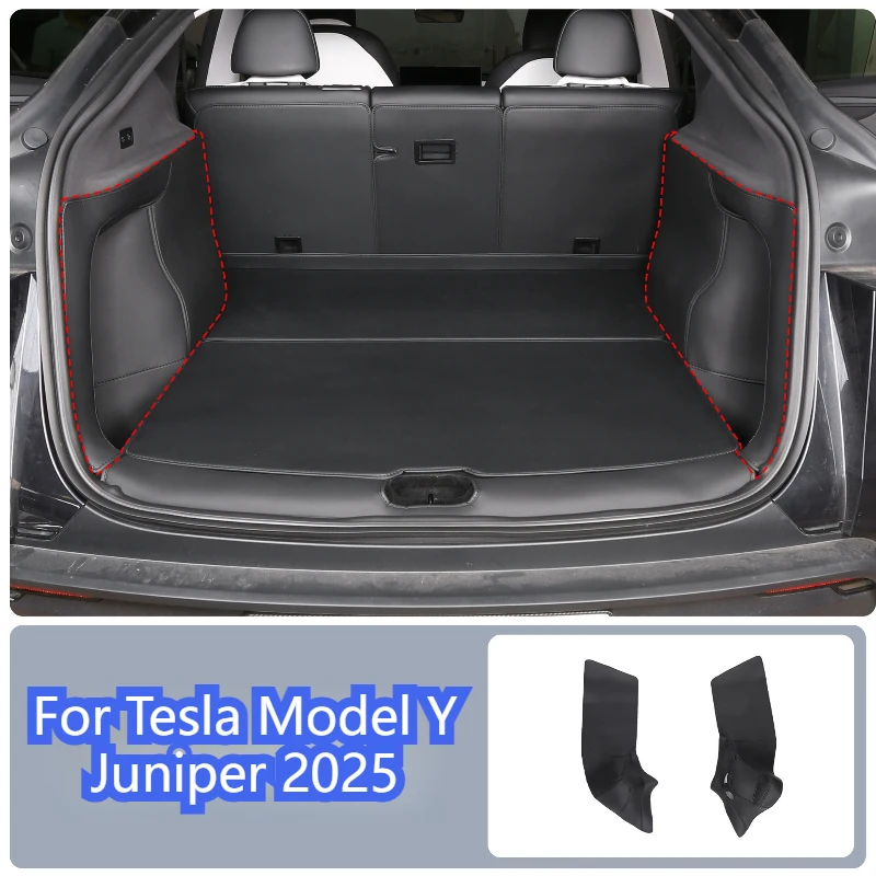 

For Tesla Model Y Juniper 2025 Launch Full Coverage Trunk Both Side Guards Protective Pad Cargo Liner Anti Dirty Mat Accessories