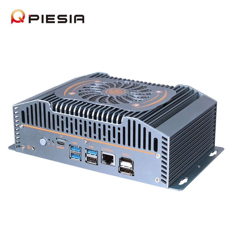 Piesia 12th Gen AI Robot Edge Computing IoT Gateway 6 Lan Core I5 I7 Ultra DDR5 X86 جهاز توجيه صناعي Pfsense جدار الحماية كمبيوتر صغير
