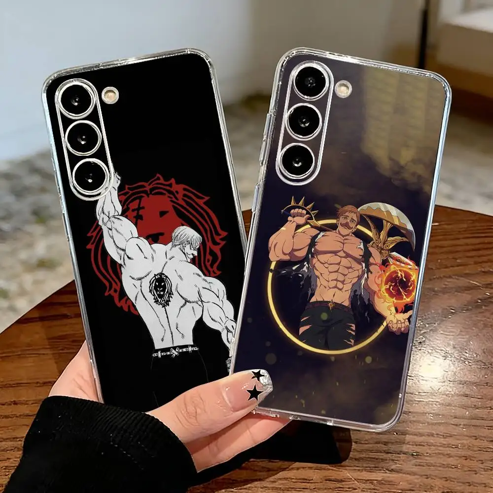 The Seven D-Deadly Sins Escanor  Phone Case For Samsung Galaxy A71,A70,A52,A51,A40,A30 Transparent Cover