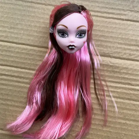 Demonmonsterdockor med färgglatt hår, Dracula/Clawdeen Wolf/Frankie Stein dockhuvuden, högkvalitativa gör-det-själv-docktillbehör 10 best sales Monster High-tillbehör - №8