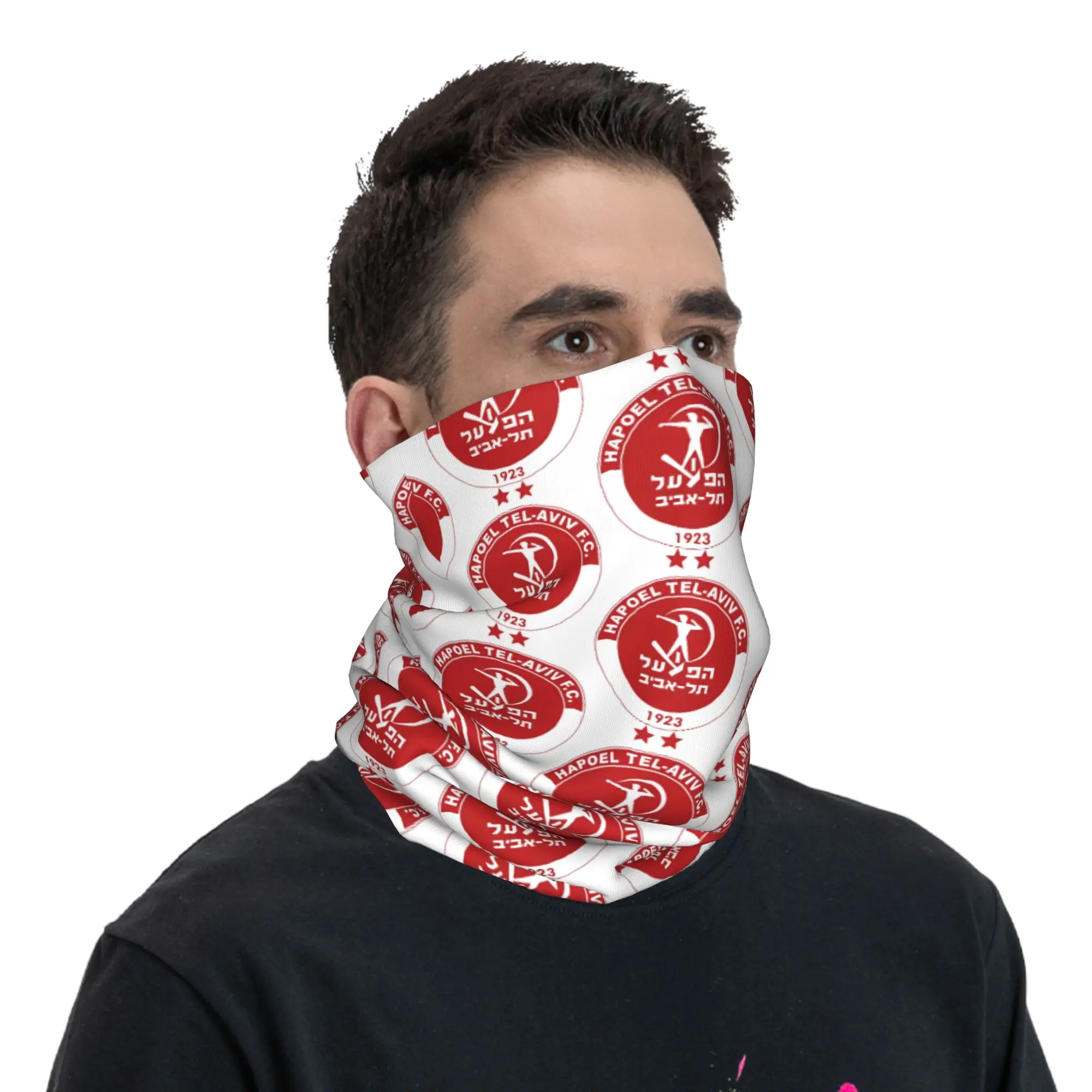 Hapoel Tel Aviv Bandana Neck Gaiter Printed  Wrap Scarf Multifunctional Headwear Outdoor Sports Unisex Adult Washable