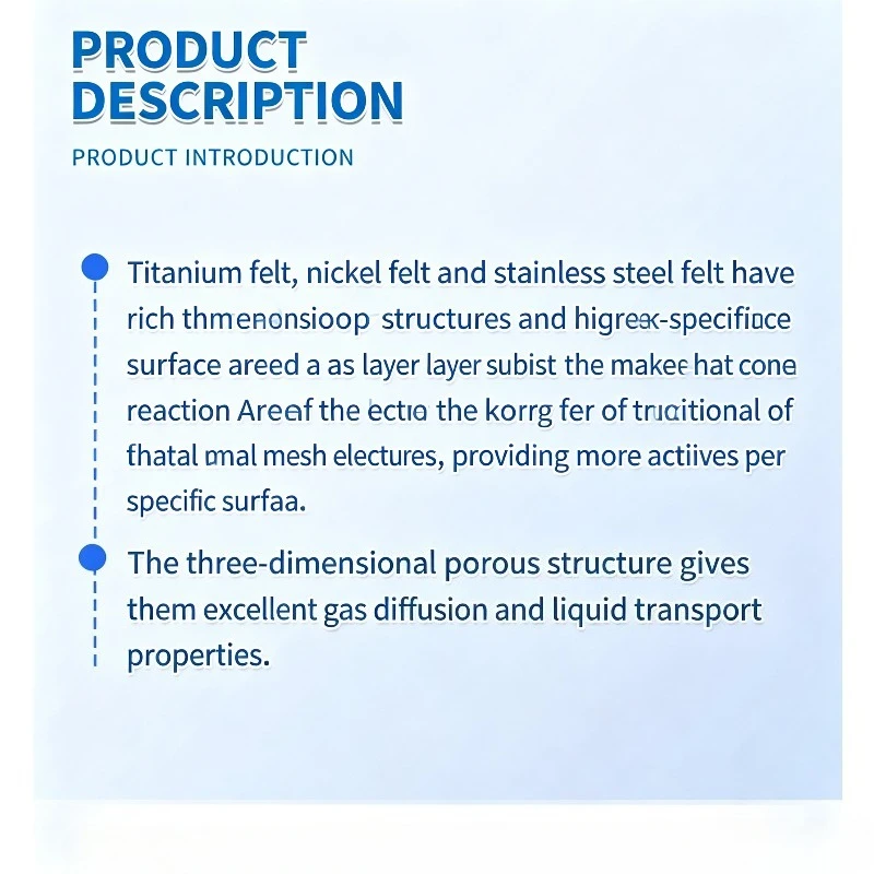 Titanium Fiber Paper STi025 STi040 STi060 STi080 for Water Electrolysis Hydrogen‑rich Water Cup Hydrogen Absorption Electrode