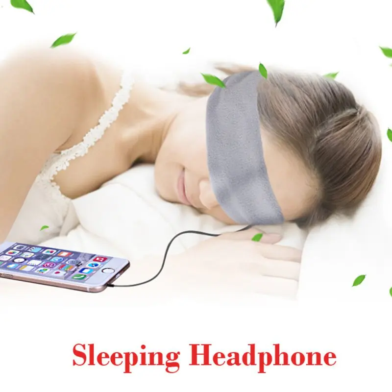 Auricolari per dormire antirumore lavabili Sport Running Stereo Music Headband Soft Sleeping Aid Fone Eye Mask Band per IOS Android