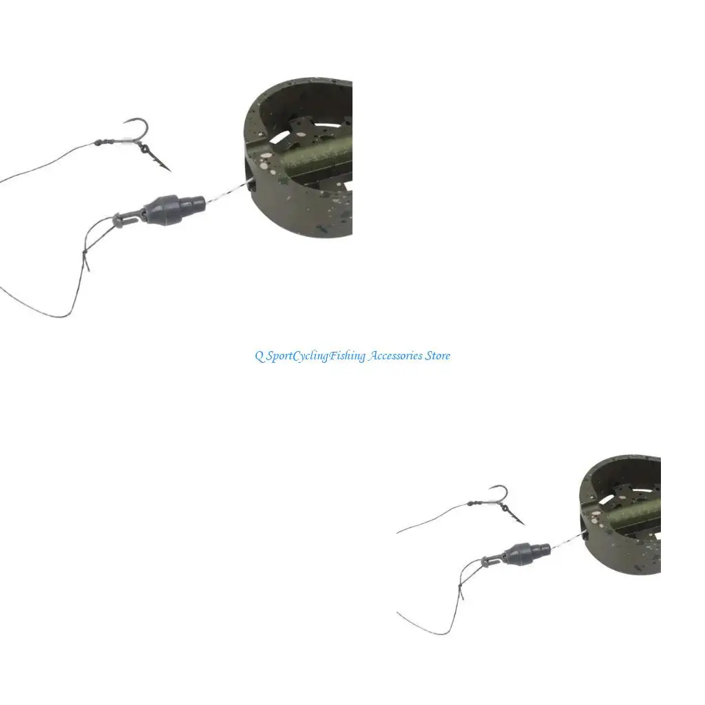 

20lots Durability Rubber Method Feeders Beads Quickly Release Connectors for Method Feeders Rigs Setup