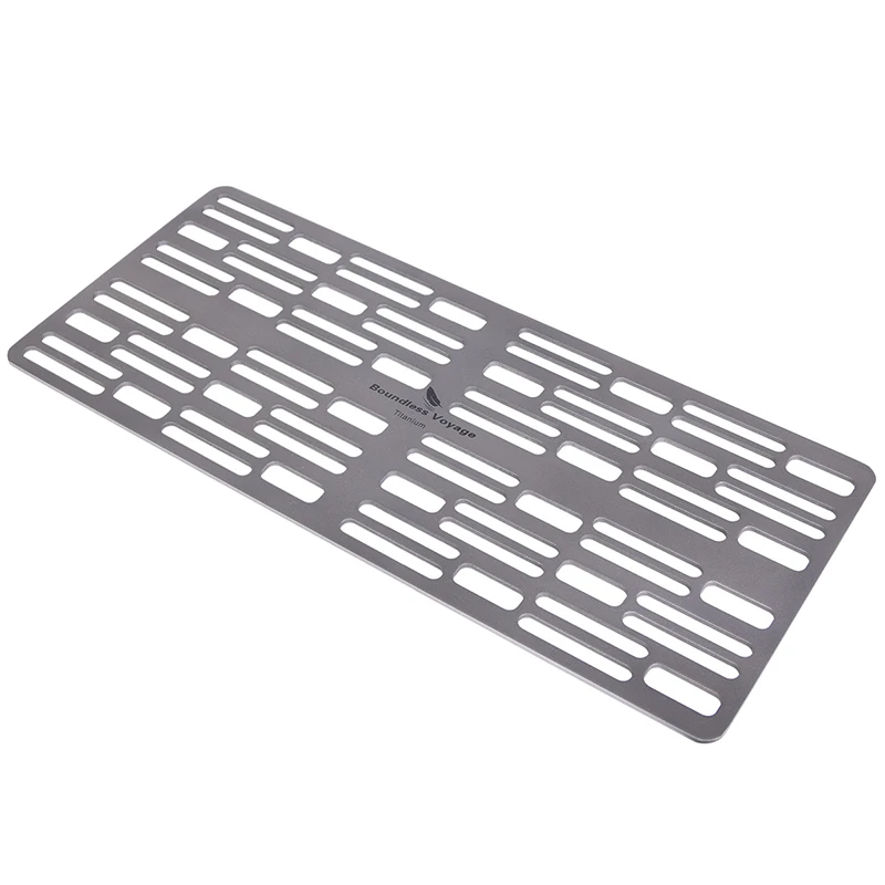 

Титановый гриль Boundless Voyage, посуда для кемпинга на открытом воздухе, стейк для выпечки, барбекю, угольная сетка, сверхлегкая стойка для барбекю