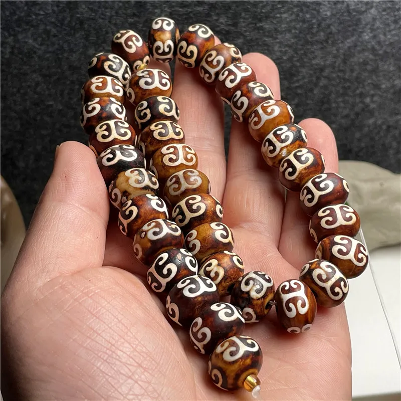 Tibetan Retro Return To The Bead Agate Bead Long Branch King Kong Sniry Beads Jewelry Accessories-1 String