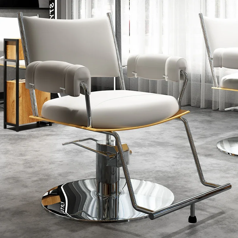Sillas de peluquero profesionales, sillón de salón cómodo y ergonómico Simple de lujo, Sillon nórdico moderno, muebles de salón de Barbero