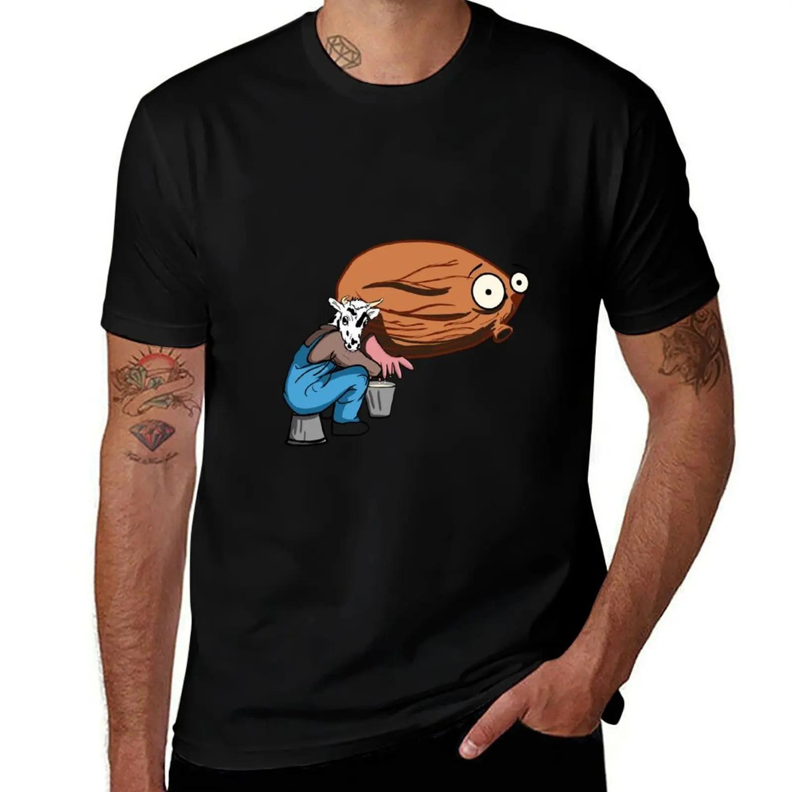 Almond Milk T-Shirt Holiday Simple Tee Shirt
