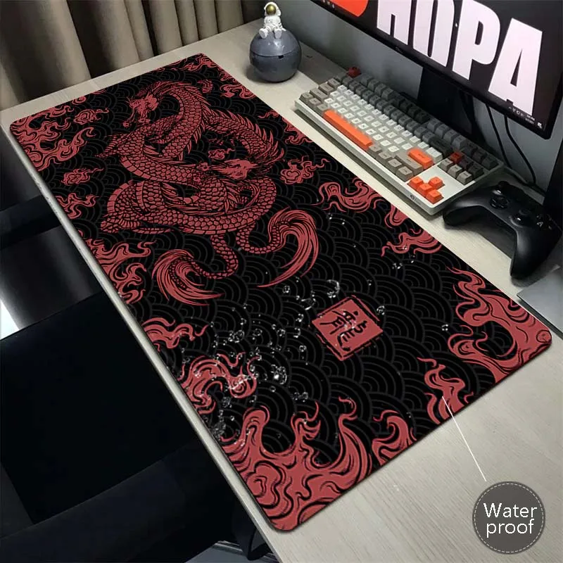 

Oversize Dragon Mousepad Custom Home Computer Keyboard Pads Desk Mat Laptop Soft Anti-slip Table Mat XXXL Waterproof Mouse pad