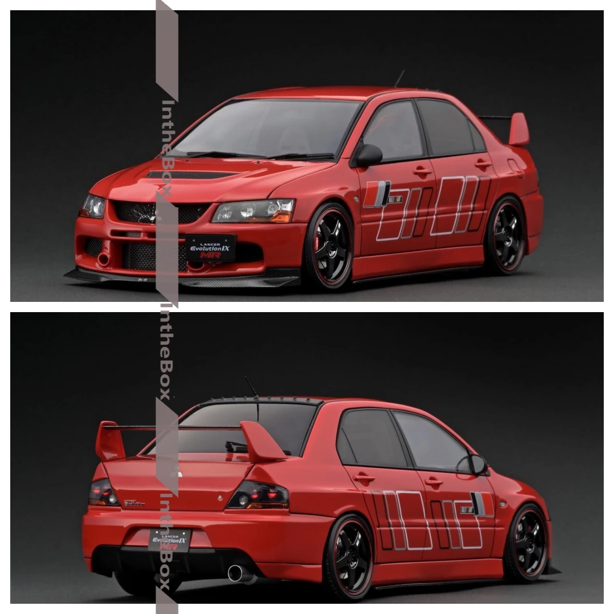 IG2374 Lancer Evolution IX MR (CT9A) Red Resin Model Car Collection Limited Edition Hobby Toys