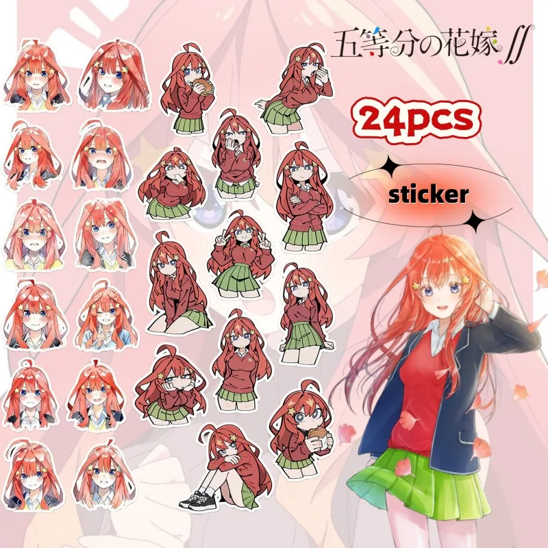 The Quintessential Quintuplets‌ Nakano Itsuki‌ Anime character cartoon expression stickers handbook diy decoration stickers gift