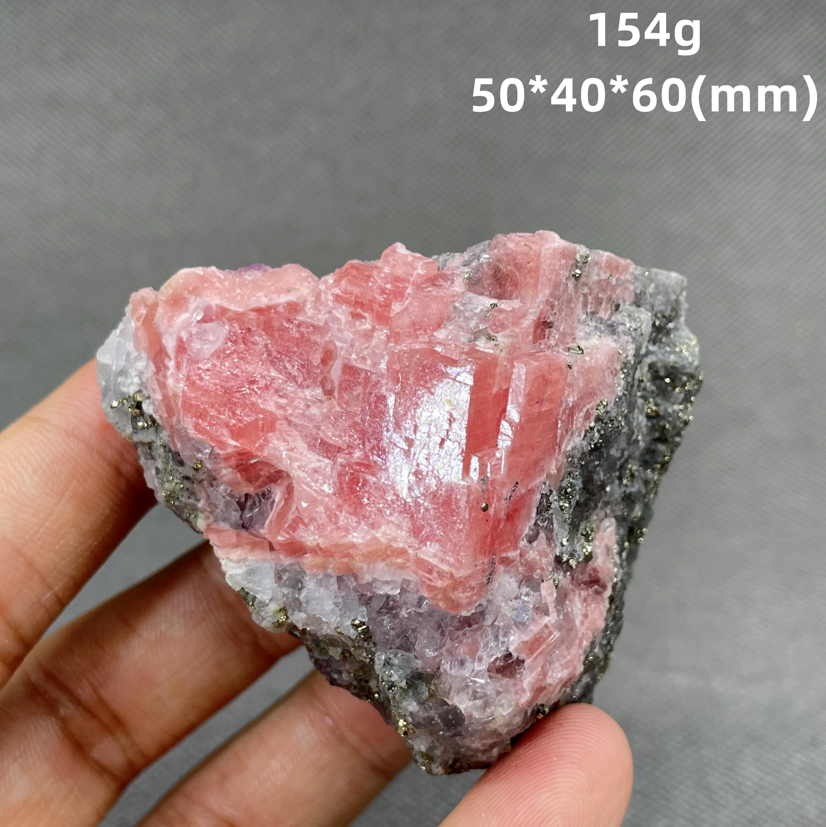 AAA+! BIG! 100% Natural pink rhodochrosite mineral specimen crystal Stones and crystals Healing crystal from China