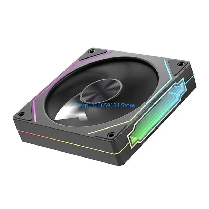 Quạt máy tính màu kép quạt cpu 120mm với ánh sáng argb cho pc