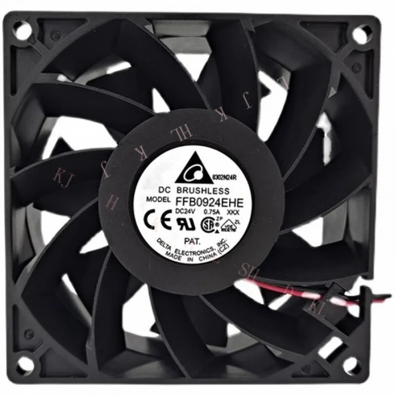 

N FOR Delta FFB0924EHE-XKX 9238 DC24V 0.75A 4800RPM 2-Wire Cooling Fan