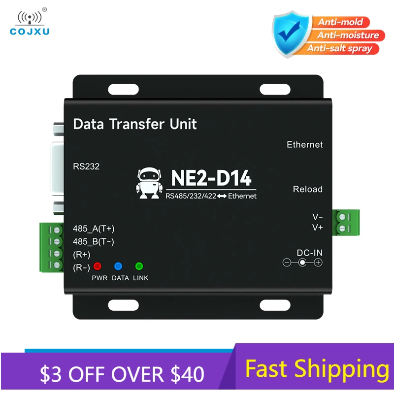 

Шлюз Modbus RS485/RS232/RS422 для последовательного сервера Ethernet