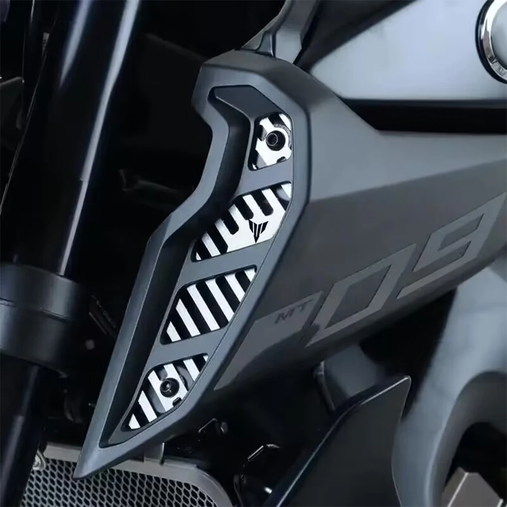 دراجة نارية الملحقات مدخل هواء غطاء الشواية الحرس حامي لياماها MT-09 SP FZ-09 2017-2018-2019-2020 الألومنيوم MT09 FZ09 #2