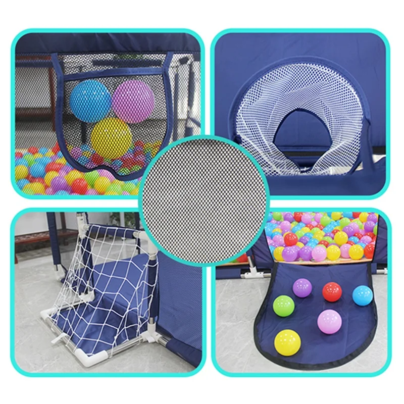 IMBABY Baby Playpen Square Baby Playground with Basketball Board Activities for Baby Large Child corral Safety Barriers Fence