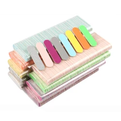 100Pcs/Lot,Double Side Disposable Mini Wooden Nail File,Grinding Polishing  Buffer Strips Manicure Care Tools,Size:5x1.3cm