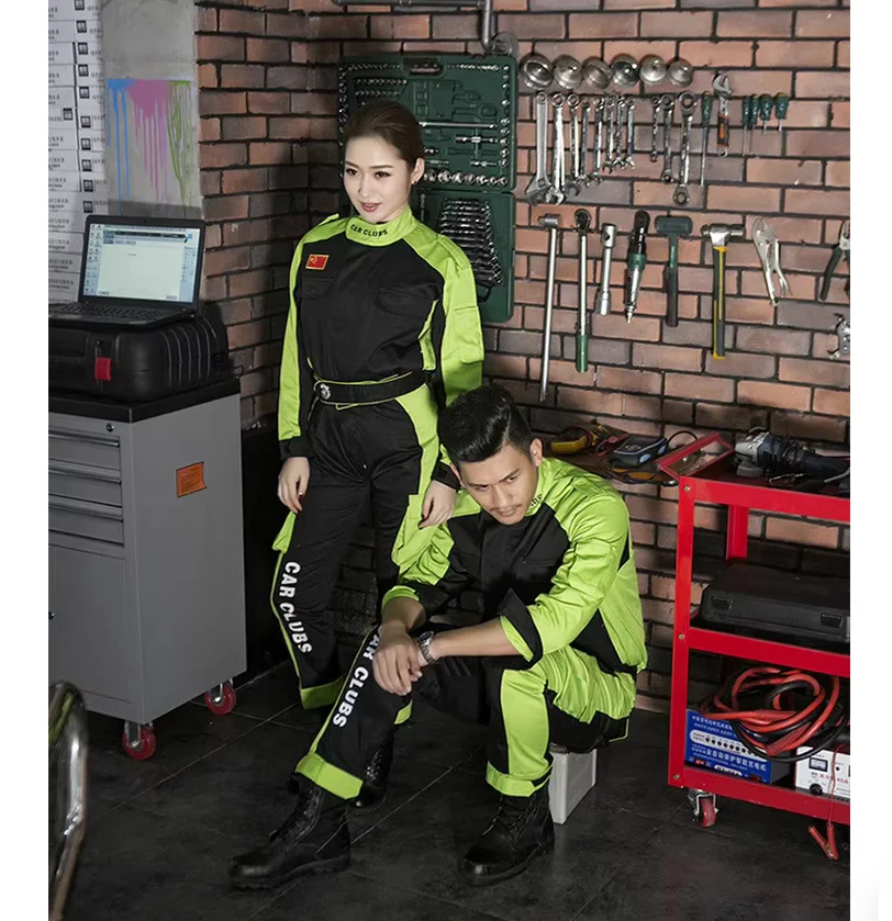 Spring and Autumn Work Clothes Set for Men's Protective Clothing