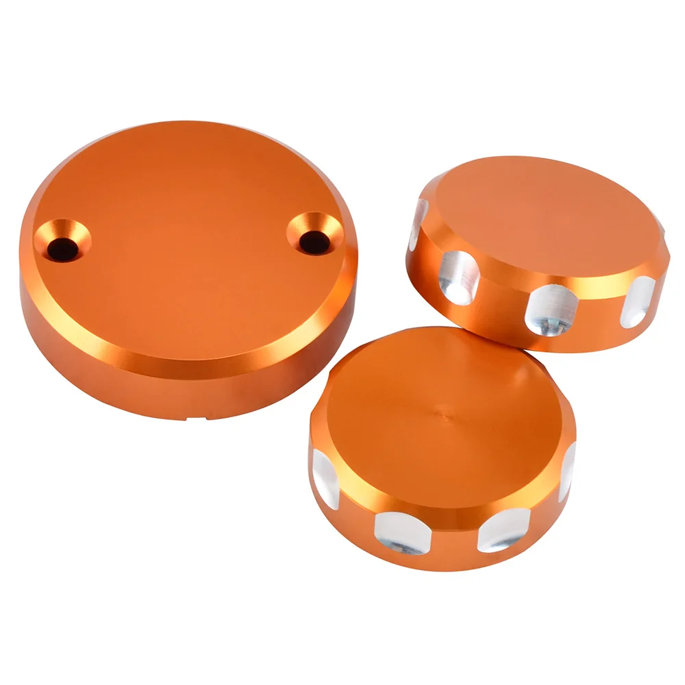 Aluminum Motorcycle Brake Clutch Fluid Reservoir Lid Covers for KTM 1290 Super Duke R/GT 2014 2015 2016 2017 2018 2019 2020 2021 view 4