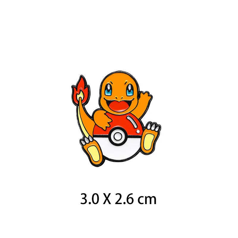 Pokemon Kawaii Enamel Pins Anime Gmae Pikachu Charmander Brooches Fashion Backpack Pin Accessories Jewelry Gift for Friends