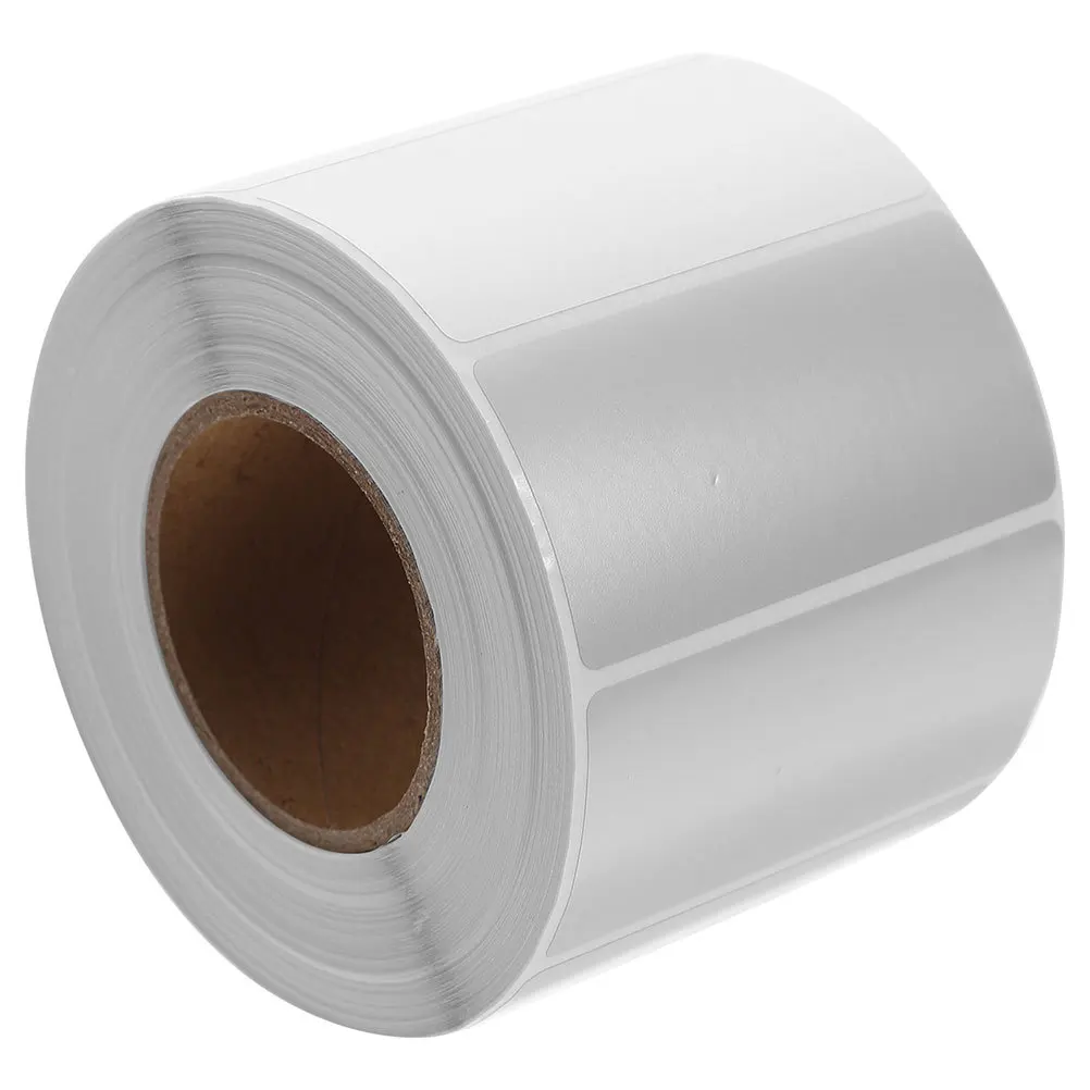 

1000Pcs Silver Printable Labels Sticker Paper Self Adhesive Blank Labels for Barcode Mailing Price Address Label Use