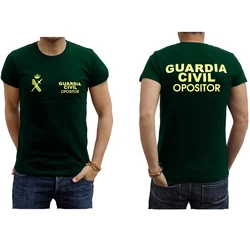 Spanish Oppositor Civil Guard T-Shirt Short Sleeve Casual 100% Cotton Shirt