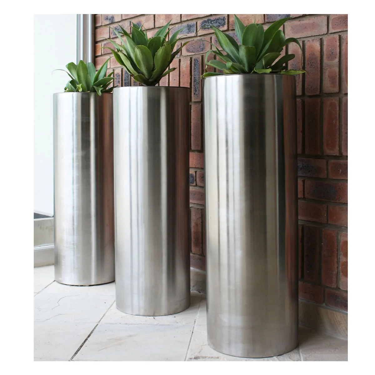 Garden supplies outdoor Large metal stainless steel flower pot/ Tree Pots