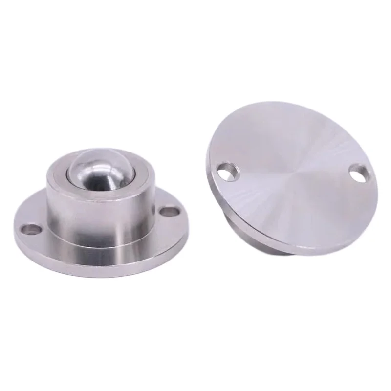 Flange Mount Universal Ball Transfer Unit 440C Stainless Steel BCHF-27 BCHF-30 BCHF-39 BCHF-48 Nylon Ball Sphere Ball Transfer