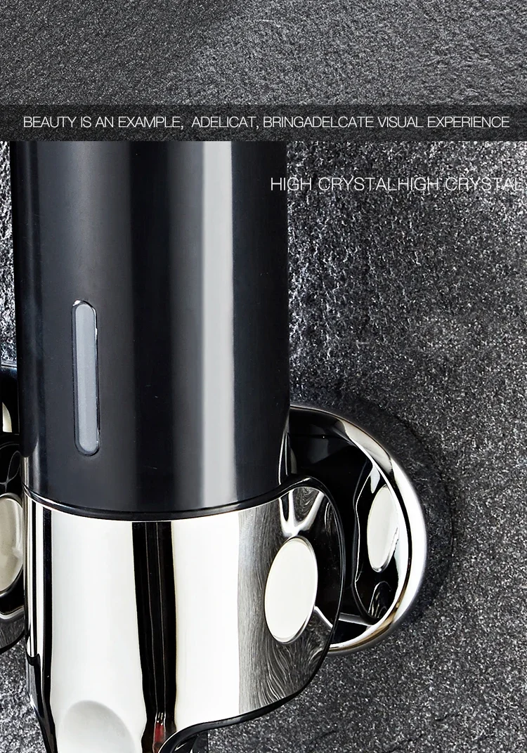 Wand Saug Hohe Qualität Hotel Hand Sanitizer Dusche Gel Spender Manuelle Push Schaum Seife Flüssigkeit Collector Bad Lieferungen – Detail 3