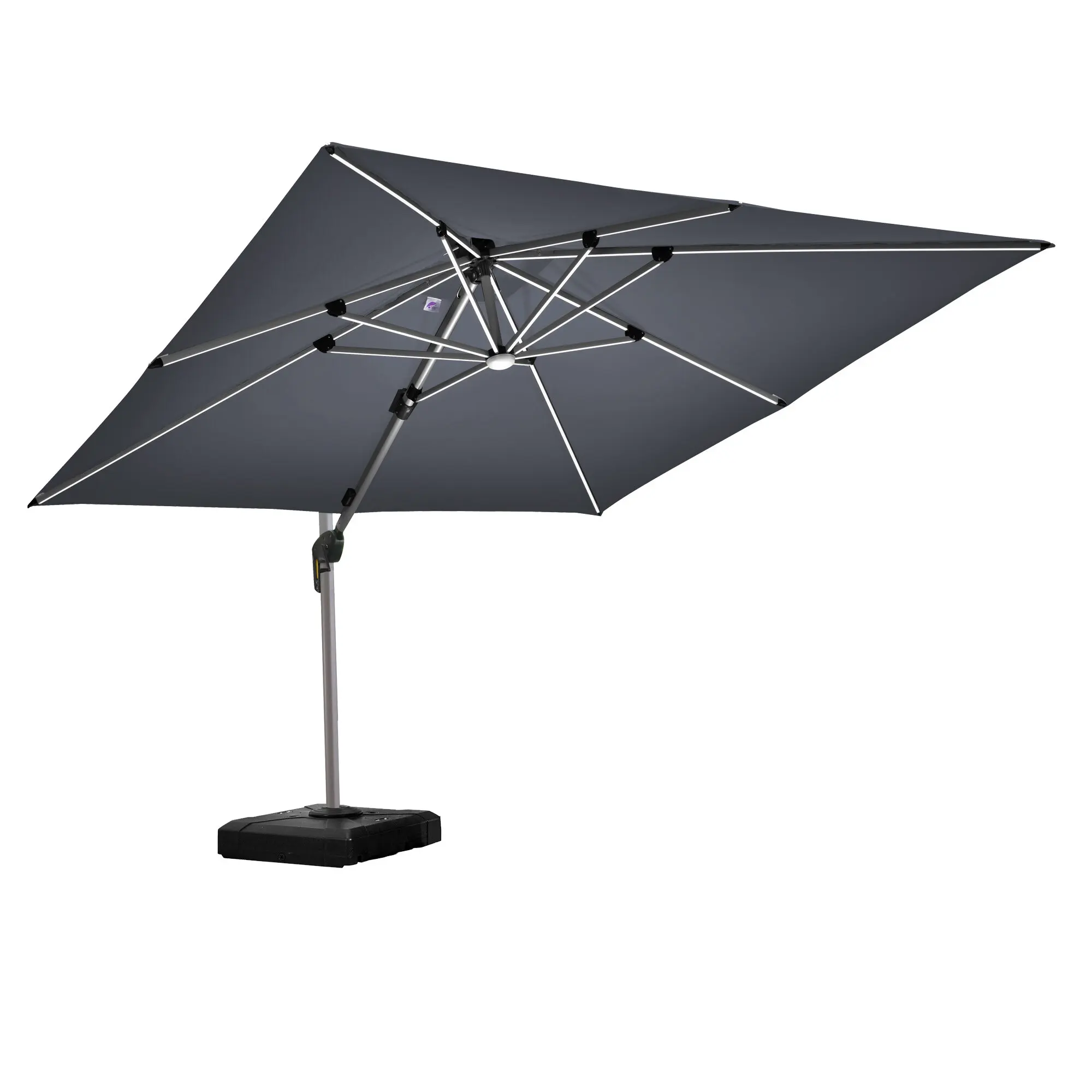 3*4m solar light round square Rectangular heavy lamp bead lamp umbrella parasol for outdoor cafe shop restaurants