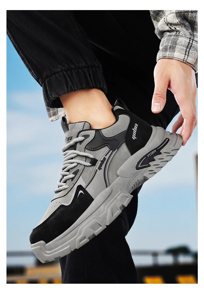 Chunky Sneakers für alle Jahreszeiten, atmungsaktiv, leicht, Outdoor-Freizeitschuhe, modische Sportschuhe mit weicher Sohle, Laufschuhe, Boardschuhe – Detail 13