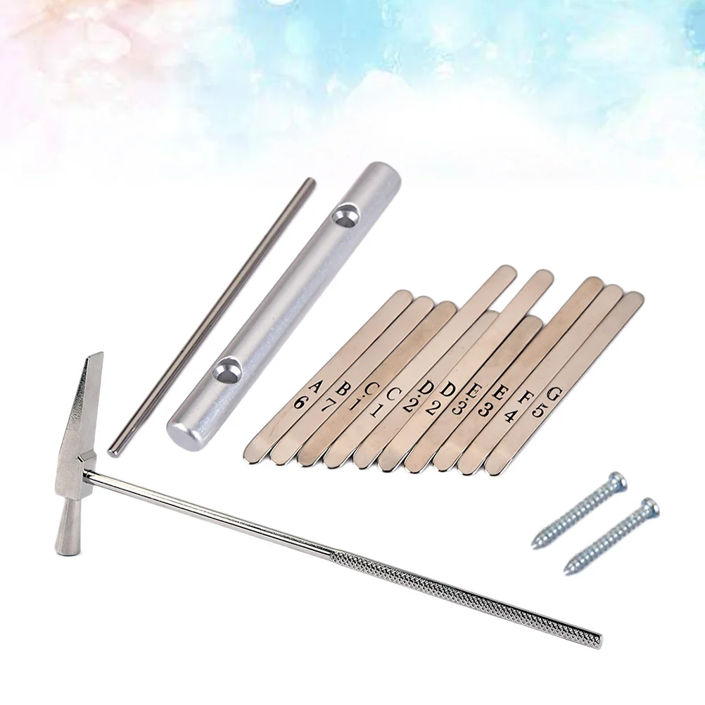 

Kalimba 10 Keys Steel Replacement Parts for 10 Note Thumb Piano African Mbira DIY Instrument Bending Kit