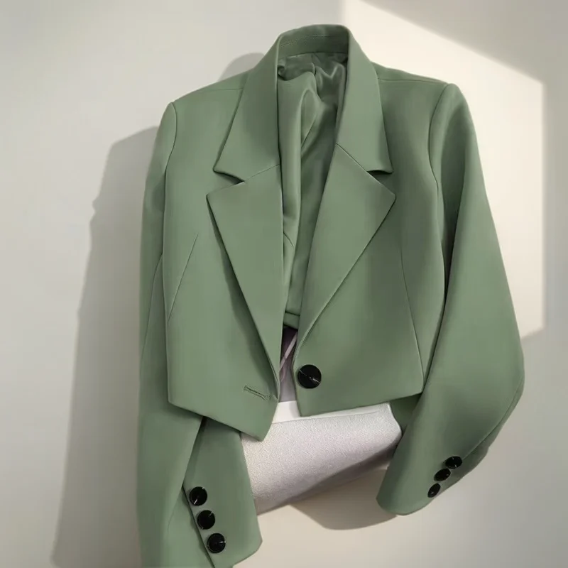 

Женский молодежный джинсовый блейзер в клетку больших размеров, миди, городской стиль, с двумя накладными карманами, асимметричным кроем, стеганой передней частью, современный повседневный