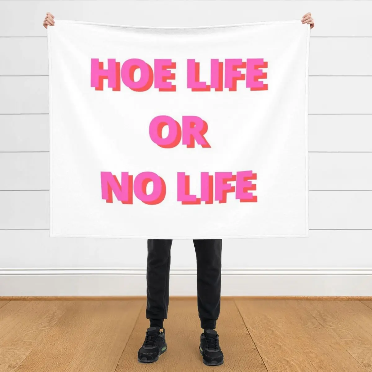 

Hoe Life Or No Life Throw Blanket Sofa Vintage Softest heavy to sleep Blankets