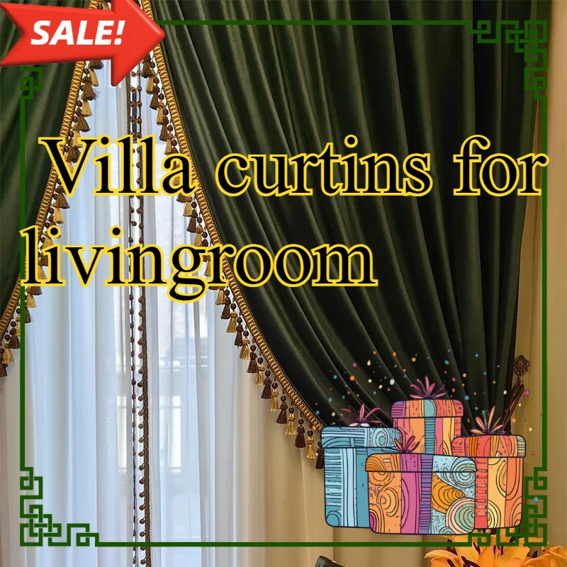 

Custom Size 1pc New Luxury American Velvet Curtains for Living Room Bedroom Nordic Simple Thickened Textured Pink with Tassel
