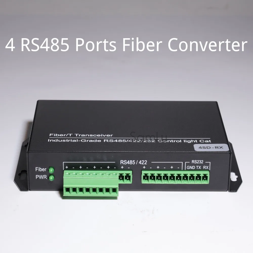 

1 пара оптоволоконного трансивера RS485 SC, 4-канальная оптика связи, оптоволоконное оборудование, медиаконвертер SX SM