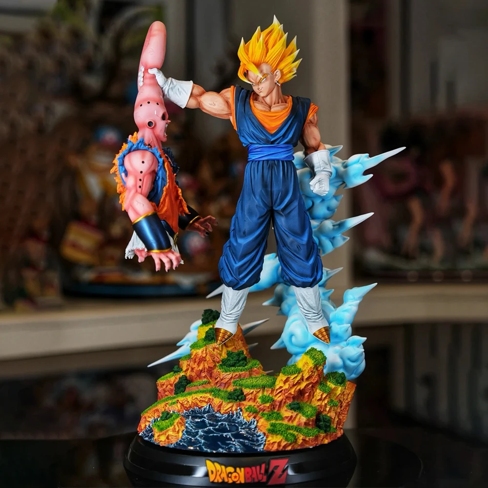 NUOVO Son Goku Figura Dragon Ball Anime Super Saiyan Goku Vs Majin Bu Action Figures Collezione di statue Modello Giocattoli per bambini Compleanno