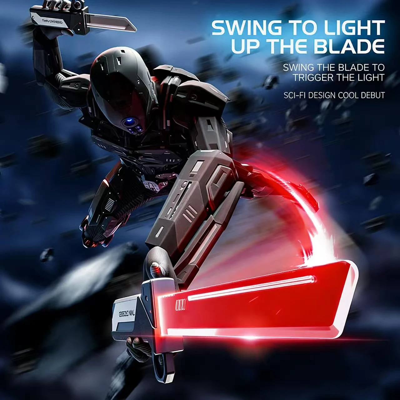 

Outdoor Toy Bright Rotate Sword Multi-Color Flash LED Light Shine Cosplay Sword Toy Party Family Interactive Toy