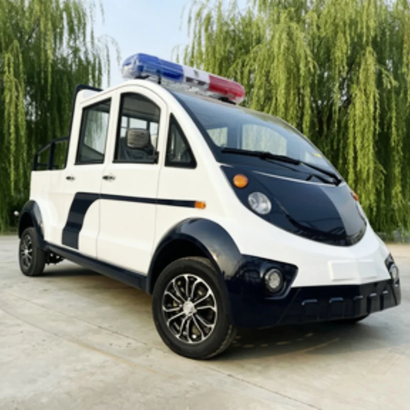 Chinese Manufacturer CE Certified 5/8 Seater Electric Hunting Van Patrol Buggy With A Cargo Bed Free Custom Body Color