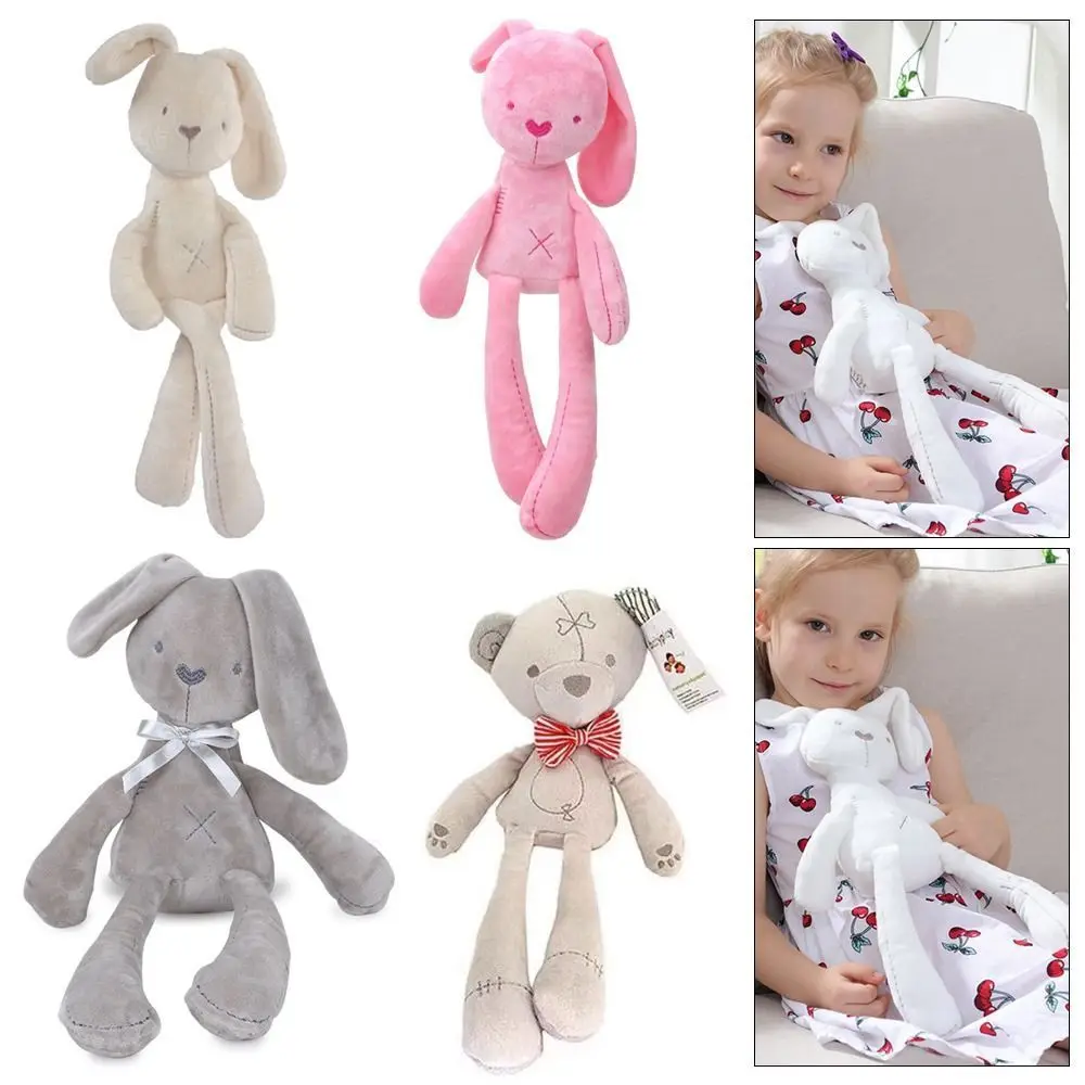 New Plush Baby Rabbit Doll toy Cartoon Sleeping Partners Sleep Pillow Crib Tent Decor Ornaments Kids