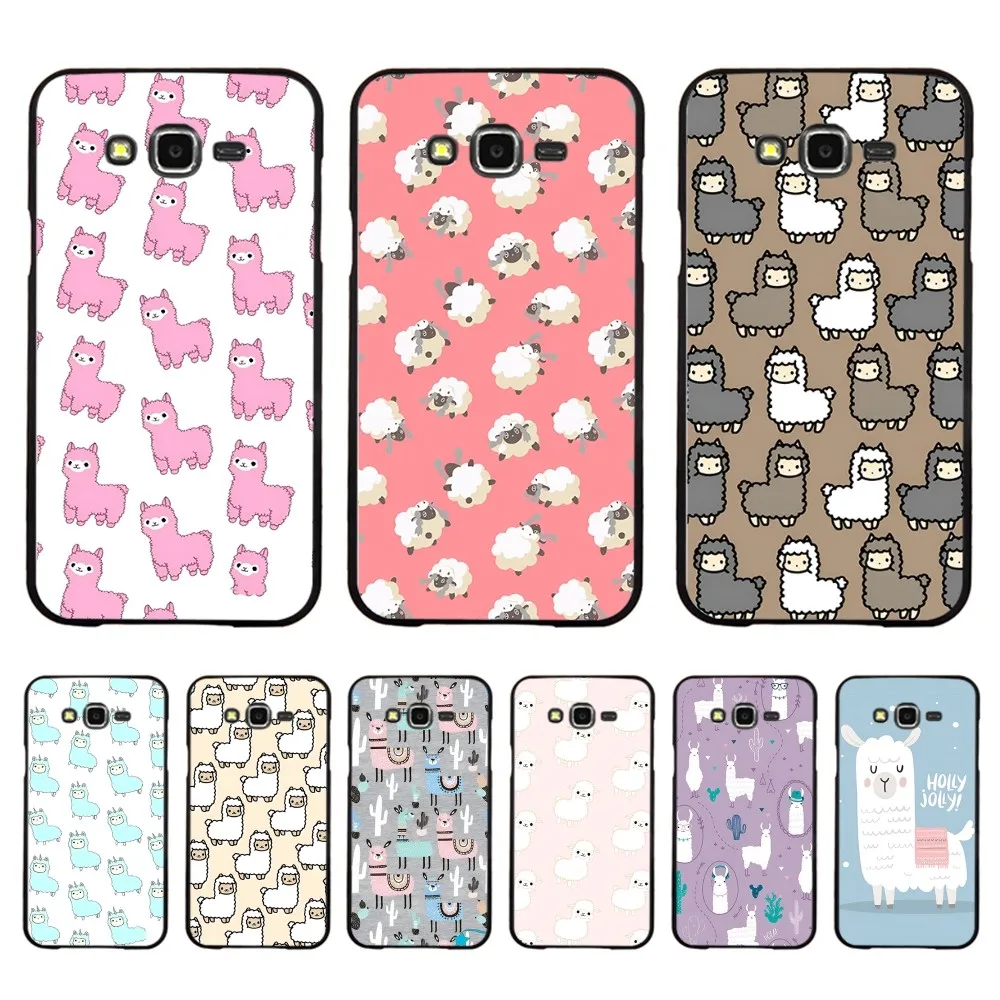 Kawaii Cute Llama Alpaca Animals Phone Case For Samsung J 7 Plus 7core J7 Neo J6 Plus Prime J6 J4 J5 Mobile Cover